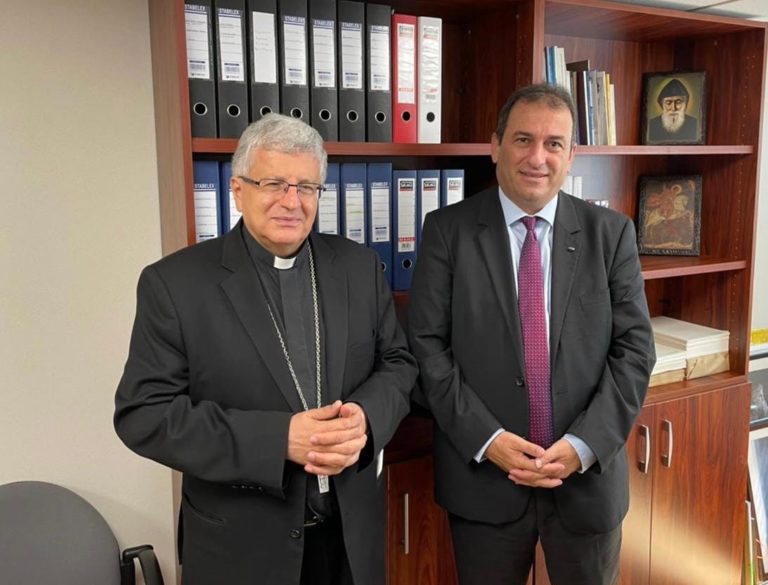 Συνάντηση Εκπροσώπου Μαρωνιτών Γιαννάκη Μούσα με το Νέο Αρχιεπίσκοπο Μαρωνιτών Κύπρου Σεβασμιότατο Σελίμ Σφέιρ
