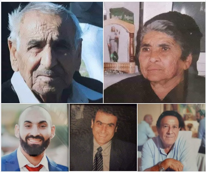 Μνημόσυνο Αντώνη, Ελένης, Γιαννάκη, Ηλία Κουρρά και Γιώργου Παναγίδη